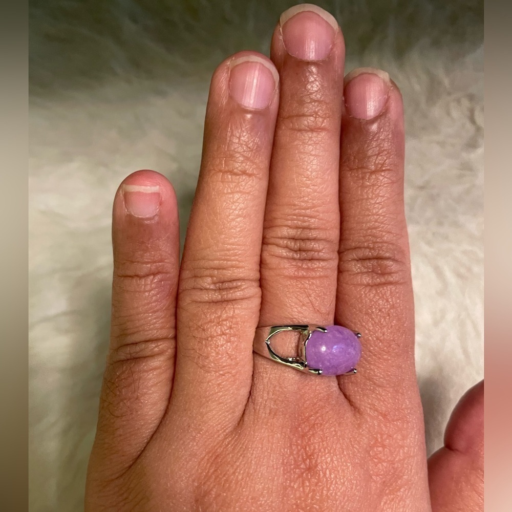 Purple stone ring - Picture 2 of 6